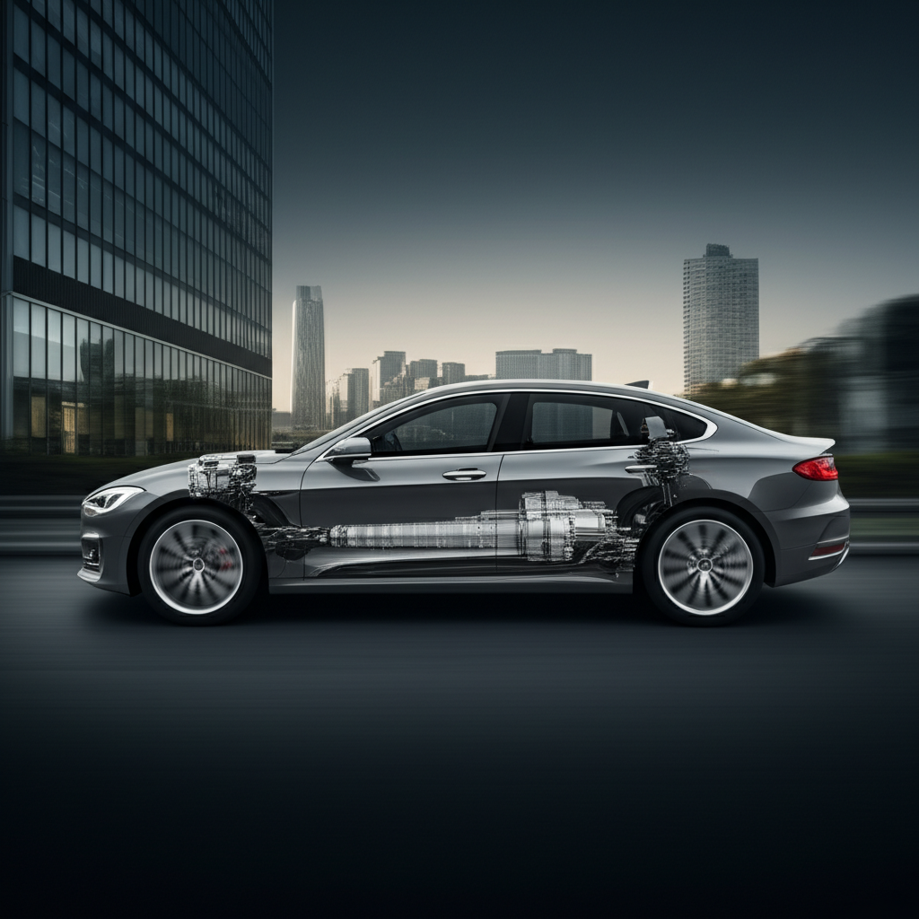 Generate a high-quality, relevant image prompt for an article about: EV Transmission: Essential, Yes
