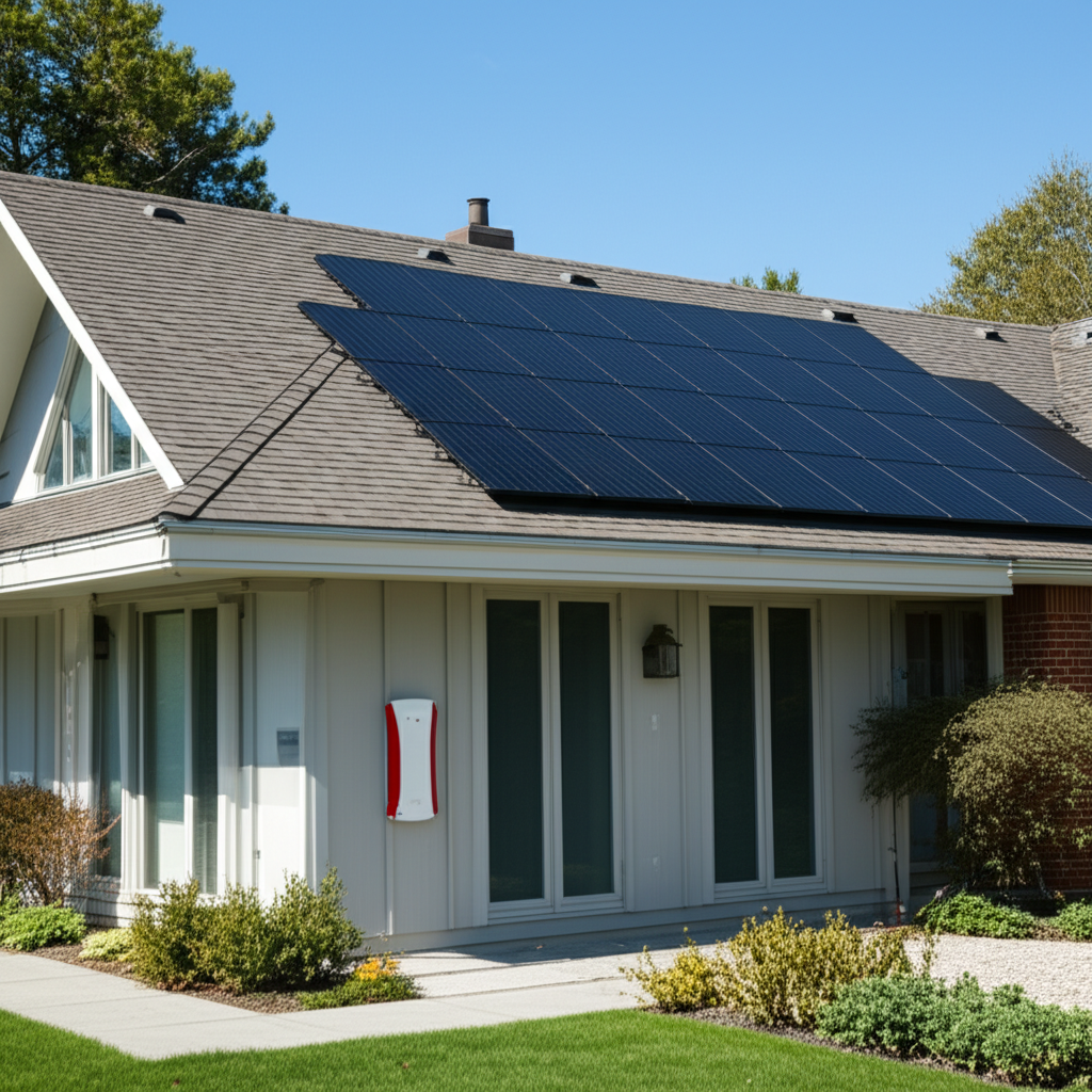 Generate a high-quality, relevant image prompt for an article about: How Many Solar Panels: Tesla Po